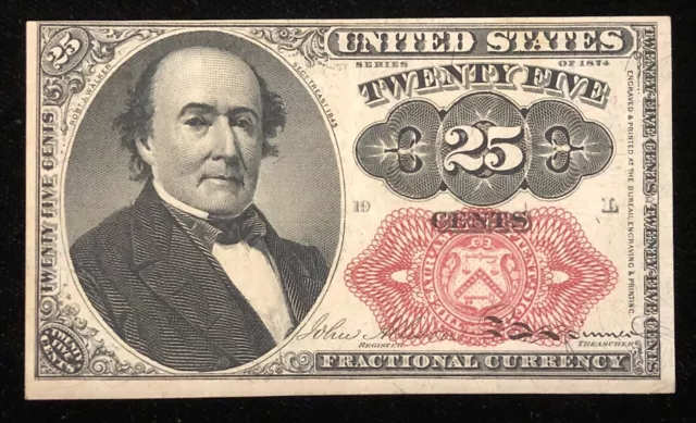 25 Cents Fractional Currency Fr-1309 Fifth Issue R.j. Walker ( A )