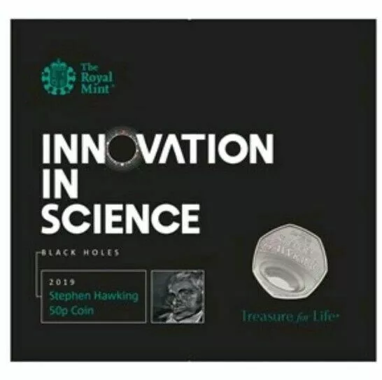 IN HANDS Fifty Pence🌎 Stephen Hawkins 🌍 2019 50p BU Coin In Presentation Pack