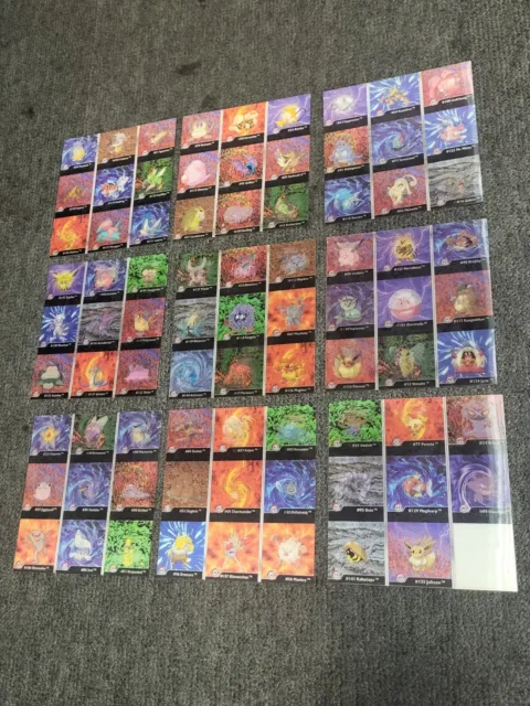 Pokémon Series One Cards Inc Lenticular Uncut Sheets Artbox Nintendo Complete 9