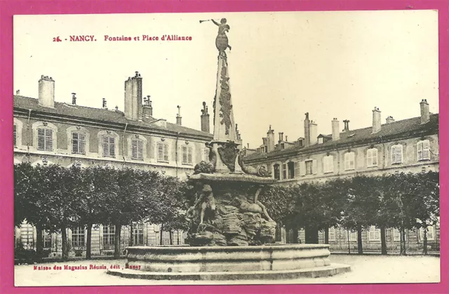 CPA-54- NANCY- Fontaine et Place d'Alliance