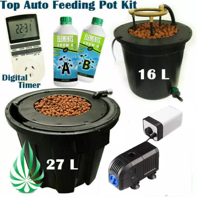 16L Or 27L Professional Dwc System Hydroponic Deep Water Cluture Indoor Plant