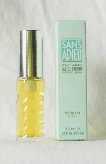 BNIB WORTH SANS Adieu EDP Eau de Parfum 10ml Mini Spray - Low p&p