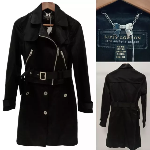 Lipsy check belted mac store