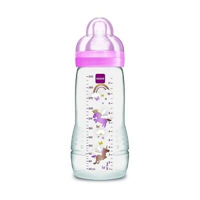 MAM MAM Easy Active Baby Bottle 330 ml mit Seidensauger ab 4 Monate FH *NEU* 