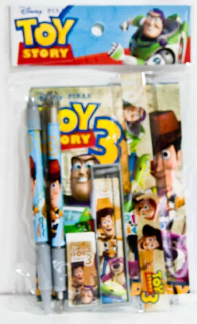 Disney Pixar Toy Story3 Woody Buzz Lightyear 6Pcs. Stationary Set Party Supplies