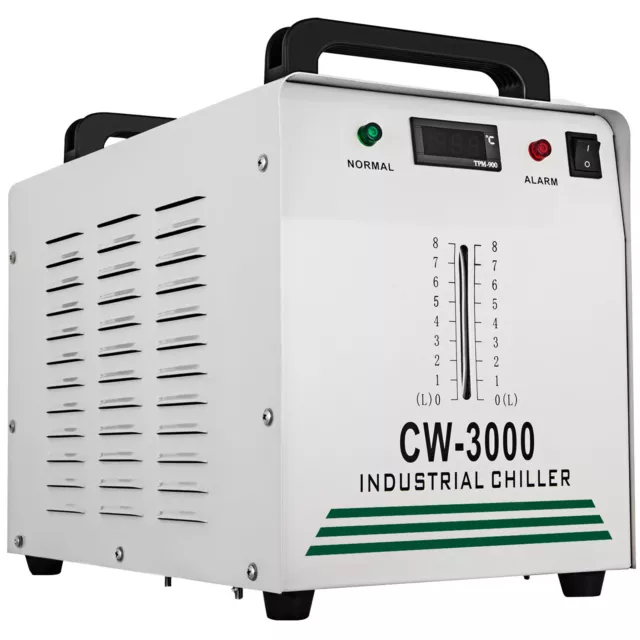VEVOR CW-3000 Refroidisseur d'Eau Industriel de 6L Réservoir pour CO2 Laser Tube 3