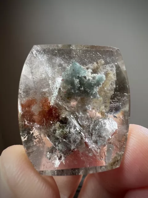 Lodolite Quartz Crystal Rare Inclusion Quartz Cabochon Brazil Quartz Specimen