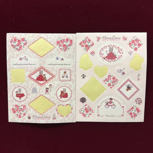Vintage Sanrio Marron Cream Stickers 1992 RARE