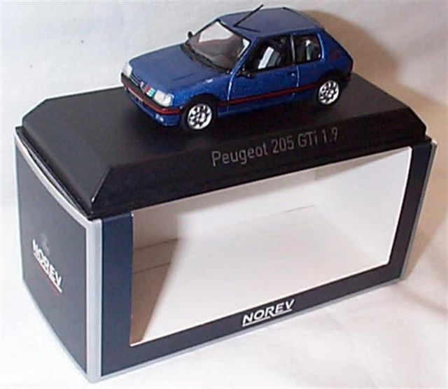 Norev 1/43 Scale Diecast 471737 - 1992 Peugeot 205 GTi 1.9 - Miami Blue