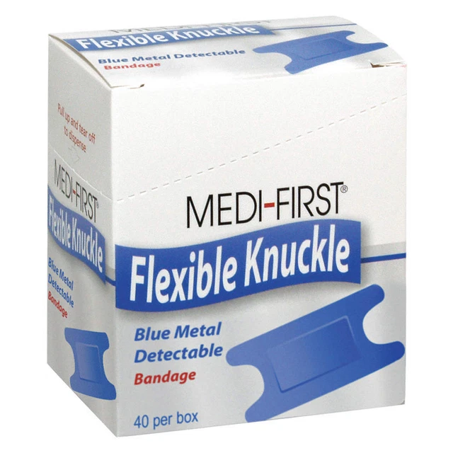 GRAINGER APPROVED 65278 Knuckle Bandages,3" L x 1-1/2" W,PK40