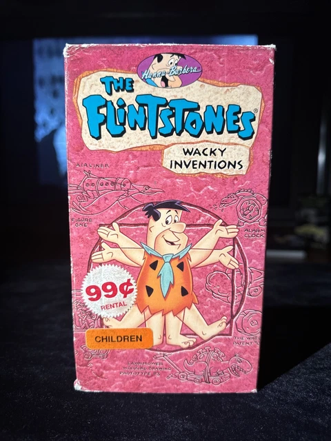 THE FLINTSTONES: WACKY Inventions (VHS, 1994) Slip Cover White Shell ...