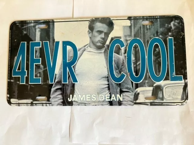 James Dean Metal "4 EVR Cool License Plate