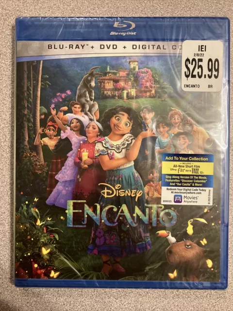 DISNEY ENCANTO (BLU-RAY + DVD + Digital Code) - New $13.33 - PicClick