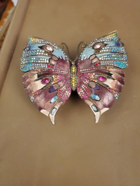 Jay Strongwater Jeweled Butterfly Box