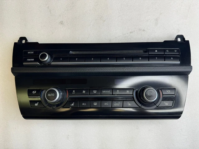 Grille De Ventilation Centrale Tableau De Bord Pour BMW Série 5 GT F07 2010-2017 - Modèle B Noir Chrome - 10