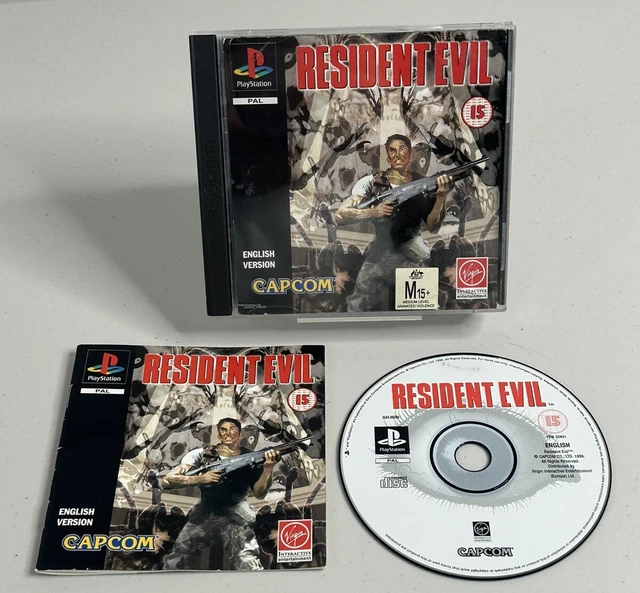 RESIDENT EVIL PS1 (PlayStation 1 1996) Complete W/Manual PAL Free Postage 115.00