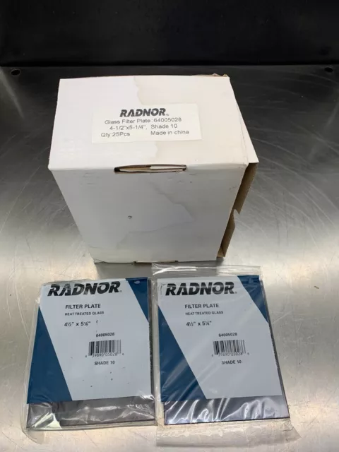 Radnor 64005028 Glass Filter Plate 4-1/2"x5-1/4" Shade 10