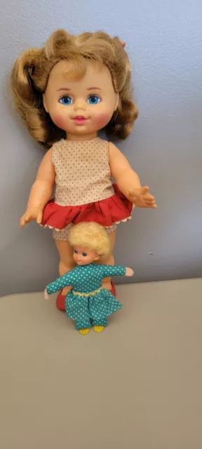 Vintage Buffy & Mrs Beasley Mattel Doll 1967 Talking Family Affair Tv Show