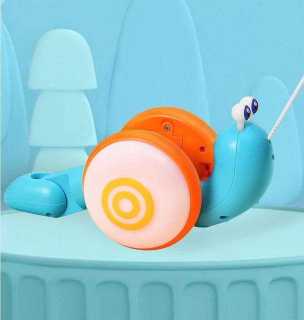 Children's Creative Leash Drag Snail Light Music Baby Pull Line Cartoon Boy And