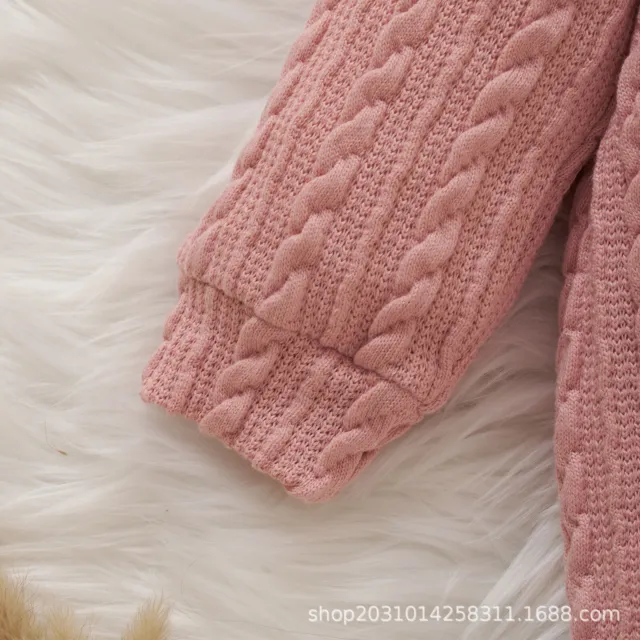 Maglione tuta neonato neonato bambine maniche lunghe maglia massello 9
