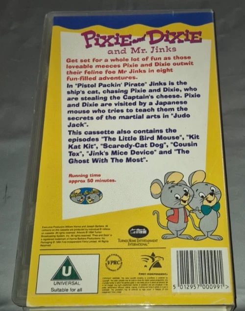 PIXIE AND DIXIE AND MR JINKS PISTOL PACKIN PIRATE PAL VHS PIXIE AND DIXIE AND MR JINKS PISTOL PACKIN PIRATE PAL VHS