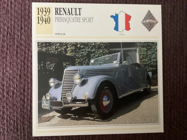 Voiture Miniature CIJ Renault Primaquatre Mécanique – 15 Cm, France, à Réparer