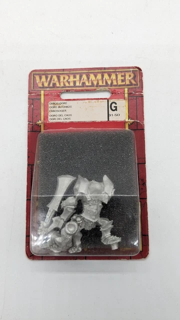 Warhammer Fantasy – Chaos Giant Ogre Standard Bearer – Alfiere Orco Su Blister Sigillato - Foto 6