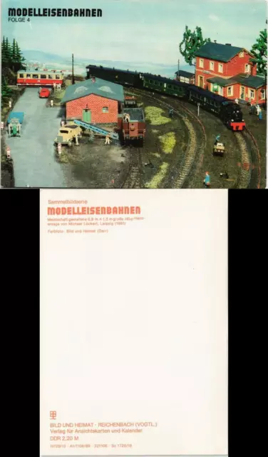 Sammelkarte  MODELLEISENBAHNEN Sammelbildserie 1989