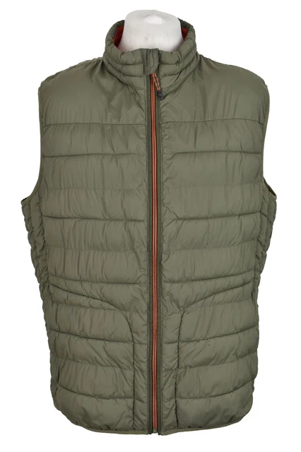 GAP Green Padded Gilet size L Mens Full Zip Outdoors Outerwear Menswear