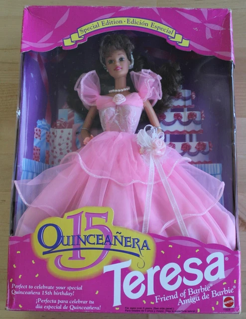 DAMAGED/SEALED BOX DOLL NEW BARBIE 15 Quinceanera Teresa 1994 DAMAGED/SEALED BOX DOLL NEW BARBIE 15 Quinceanera Teresa 1994