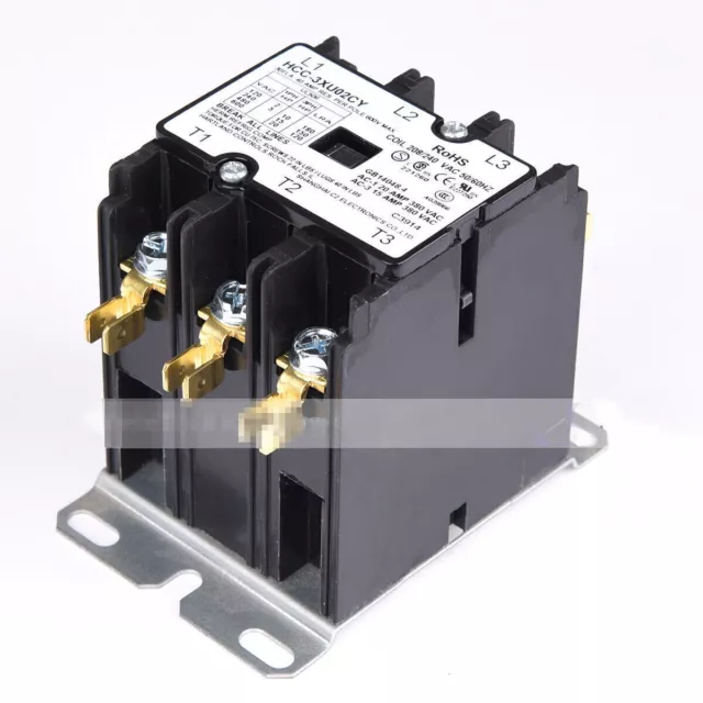 1PCS New three-phase AC Contactor HCC-3XU02CY 208V-240V 30A 50/60HZ 3