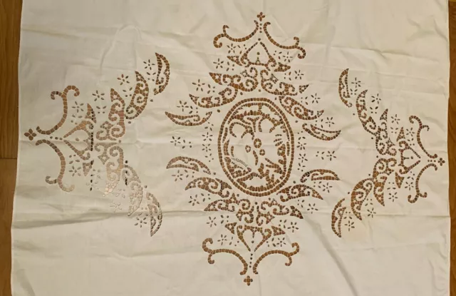 Dessus De Lit Voile De Coton Broderie Richelieu