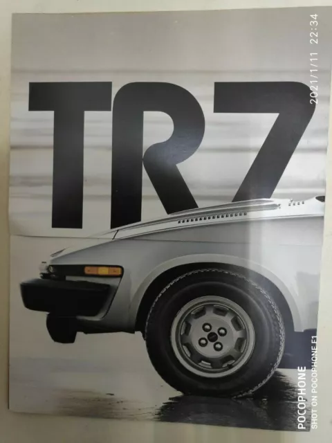 Triumph Tr7 Model Car 1970" Advertising Brochure Canada