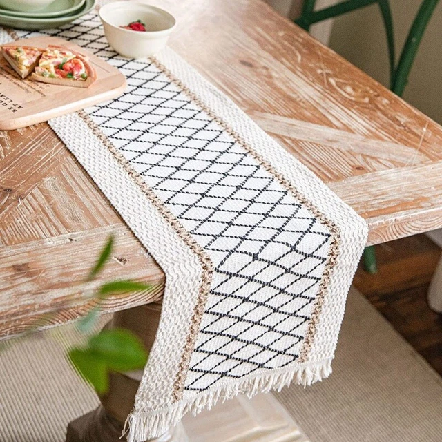Mesa de comedor bohemia paño - sacos mesa natural paño 72 L C1X6