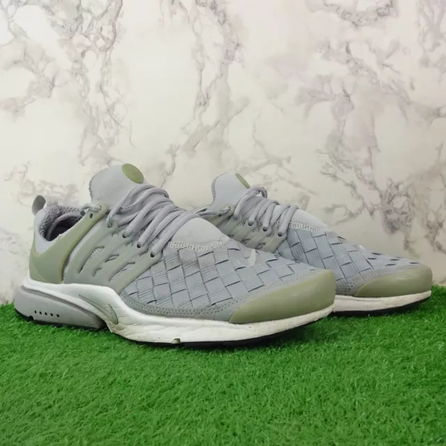 Nike Air Presto Trainers Size 10 Mens Grey Woven Shoes Lace Up Running Jogging