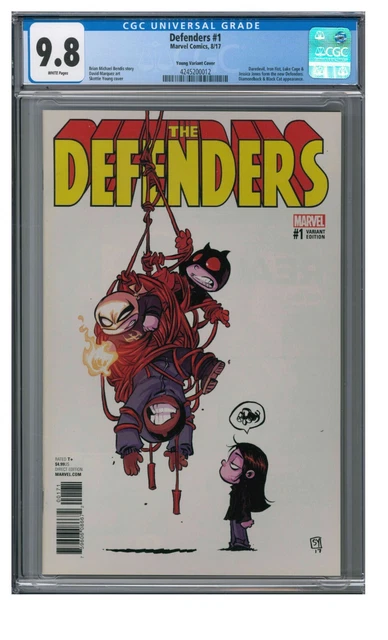Defenders #1 (2017) Skottie Young Variant Cover CGC 9.8 JR347