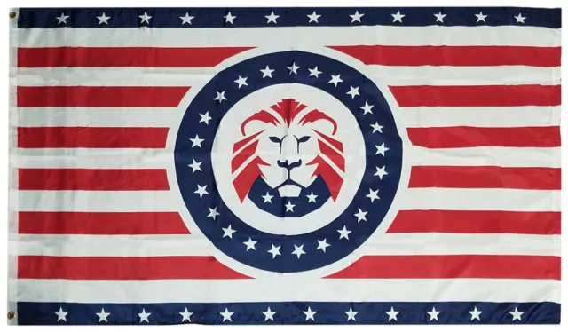 President Donald Trump 2024 MAGA LION 3x5FT FLAG  Patriot Party 100D