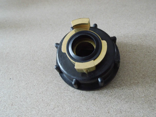 MACHSWON IBC Wassertank Adapter – 3/4 Zoll, Für 1000 L Tonnen, Aus Kunststoff, Verbindungsstück Für Schläuche