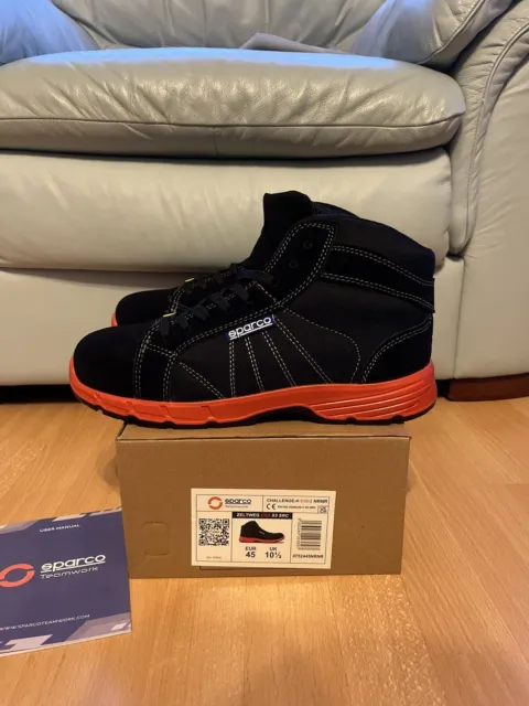 Sparco CHALLENGE S3 SRC Safety Boots UK 10.5 New