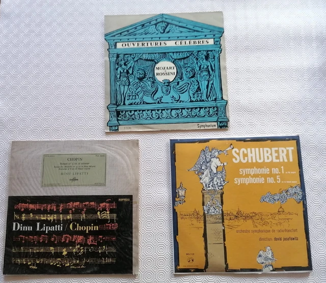 Lot 3 Disques Classiques Mozart Chopin Shubert