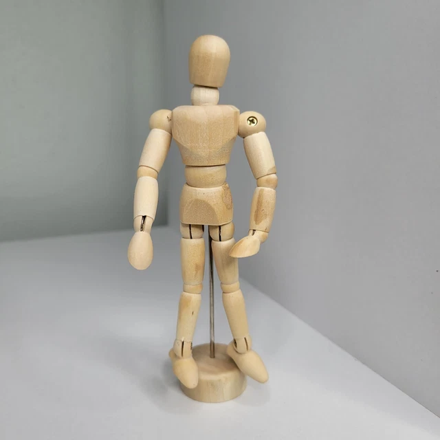IKEA POSABLE MODEL Stand Jointed Gestalta Wood Mannequin 6" Artists