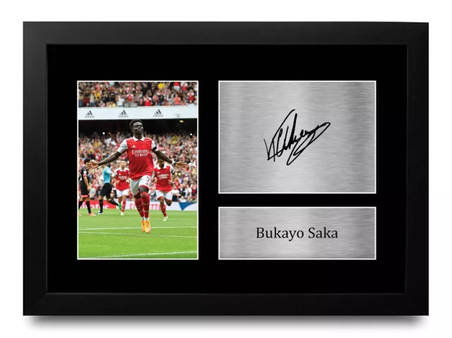 Bukayo Saka Great Gift Idea Printed Autograph A4 Picture for Football Fans