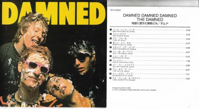 The Damned Damned Damned Damned Japan CD Album TECI-20063