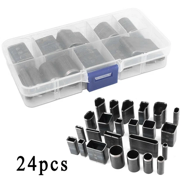 24x Foro Cavo Cutter Punzone Set for Mano Pelle Artigianato Utensile Fai da Te