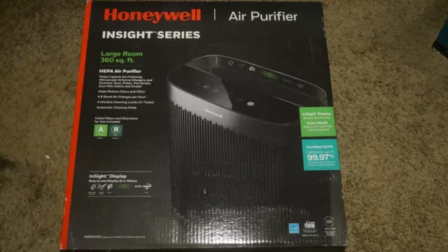 Honeywell InSight HEPA Air Purifier with Air Quality Indicator HPA5200B - Black