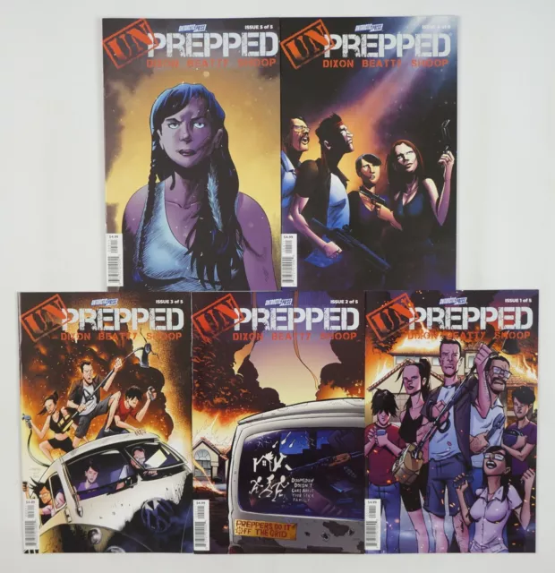Unprepped #1-5 VF/NM complete series Antarctic Chuck Dixon Scott Beatty 2 3 4