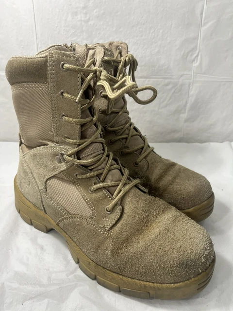 TEXAS STEER KAMAAL 2 Men s Tan Suede Military Army Work Boots Size
