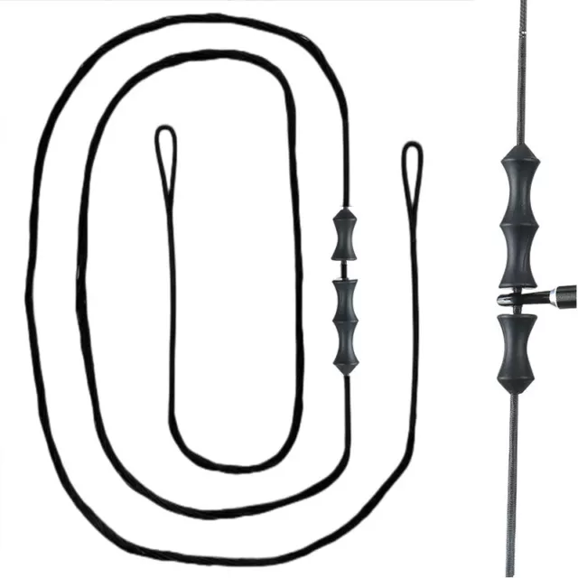 43"~70" Bogensehne & Fingerschoner Ersatz for Langbogen Recurve Bogen Sehnen