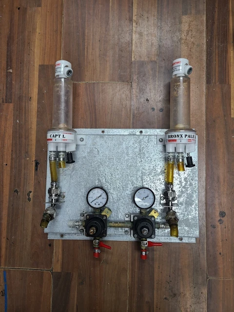 Draft beer 2 product regulator panel with FOB-used