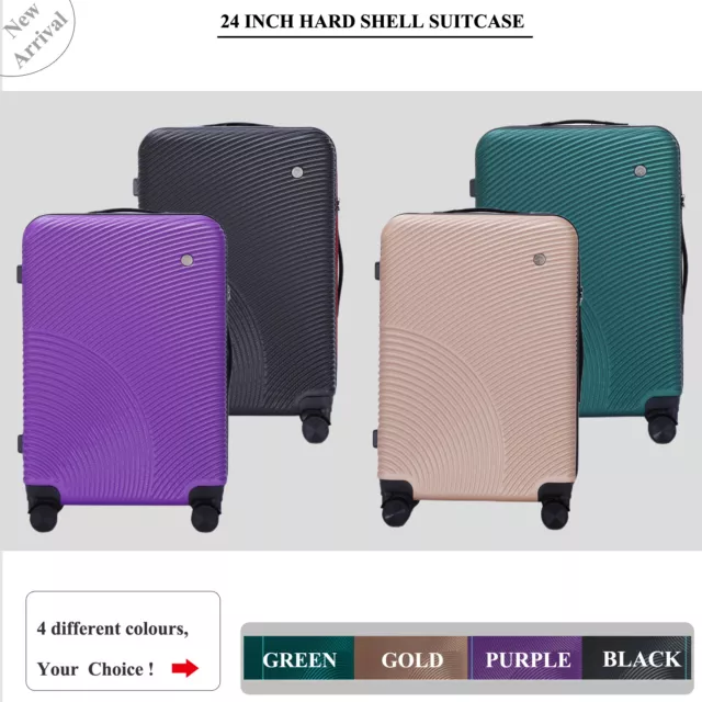 24 inch 65L Medium size Built-in TSA lock Luggage Travel 4 Wheels  hard Suitcase
